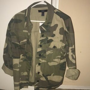 Large jean camo jacket